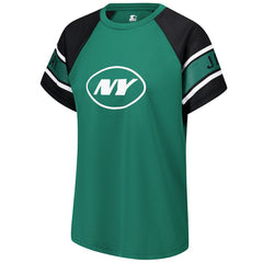 New York Jets Starter Women's 1st Rounder Color Block Raglan Top