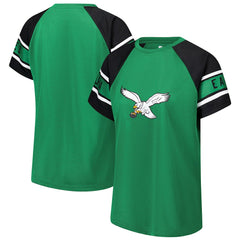 Philadelphia Eagles Starter Women's 1st Rounder Color Block Raglan Top