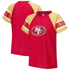 San Francisco 49ers Starter Women's 1st Rounder Color Block Raglan Top