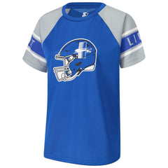 Detroit Lions Starter Women's 1st Rounder Color Block Raglan Top