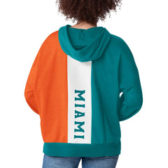 Miami Dolphins Starter Women's Power Move Long Sleeve Pullover Hoodie
