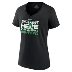 Boston Celtics Women's 2024 NBA Finals Champions Pump Fake Hometown Originals V-Neck T-Shirt New