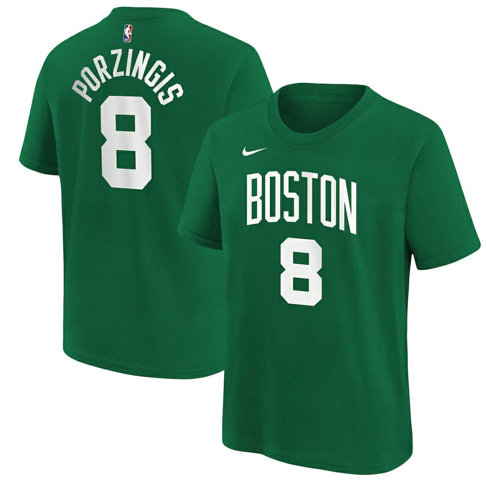 Kristaps Porzingis Boston Celtics Youth Icon Name & Number T-Shirt Online