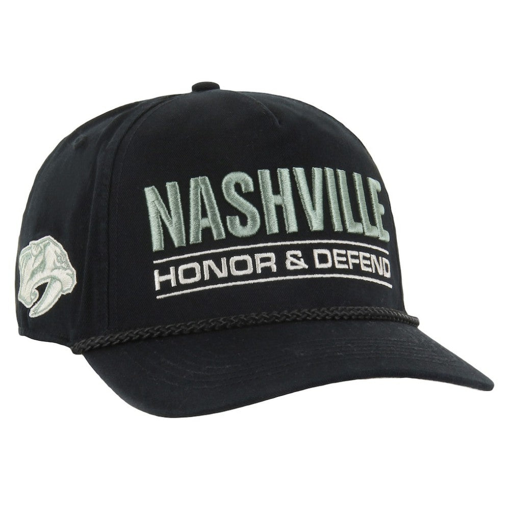 Nashville Predators '47 OHT Military Appreciation Homeland Honor and Defend Hitch Adjustable Hat On Sale