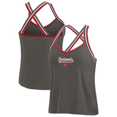 Tampa Bay Buccaneers WEAR by Erin Andrews Women's Cross Strap Tri-Blend Tank Top
