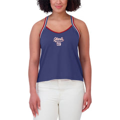 New York Giants WEAR by Erin Andrews Women's Cross Strap Tri-Blend Tank Top