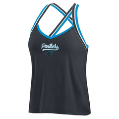 Carolina Panthers WEAR by Erin Andrews Women's Cross Strap Tri-Blend Tank Top