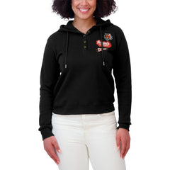 Cincinnati Bengals WEAR by Erin Andrews Women's Waffle-Knit Pullover Hoodie