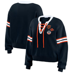 Chicago Bears WEAR by Erin Andrews Women's Lace-Up Sweater