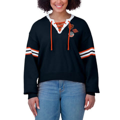 Chicago Bears WEAR by Erin Andrews Women's Lace-Up Sweater