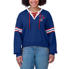 Buffalo Bills WEAR by Erin Andrews Women's Lace-Up Sweater