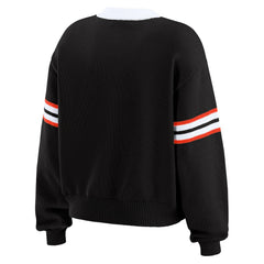 Cincinnati Bengals WEAR by Erin Andrews Women's Lace-Up Sweater