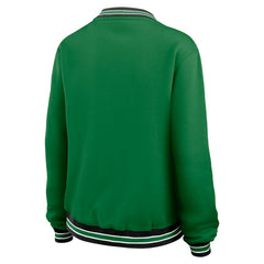 New York Jets WEAR by Erin Andrews Women's Oversized Long Sleeve V-Neck Sweatshirt