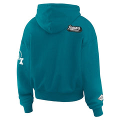 Jacksonville Jaguars WEAR by Erin Andrews Women's Patch Quarter-Zip Pullover Hoodie