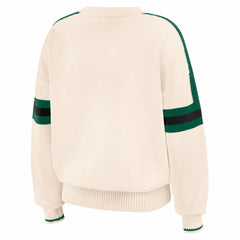 New York Jets WEAR by Erin Andrews Women's Stripe Pullover Sweater