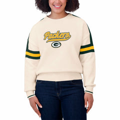 Green Bay Packers WEAR by Erin Andrews Women's Stripe Pullover Sweater