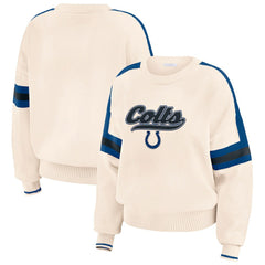 Indianapolis Colts WEAR by Erin Andrews Women's Stripe Pullover Sweater