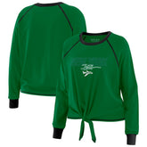 New York Jets WEAR by Erin Andrews Women's Tie-Front Long Sleeve T-Shirt