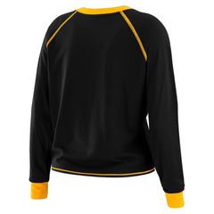 Pittsburgh Steelers WEAR by Erin Andrews Women's Tie-Front Long Sleeve T-Shirt