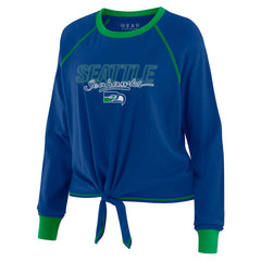 Seattle Seahawks WEAR by Erin Andrews Women's Tie-Front Long Sleeve T-Shirt