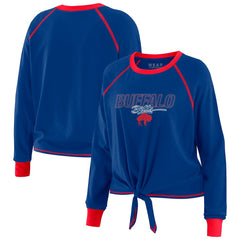Buffalo Bills WEAR by Erin Andrews Women's Tie-Front Long Sleeve T-Shirt