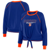 Denver Broncos WEAR by Erin Andrews Women's Tie-Front Long Sleeve T-Shirt