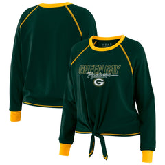 Green Bay Packers WEAR by Erin Andrews Women's Tie-Front Long Sleeve T-Shirt