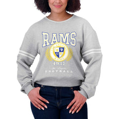 Los Angeles Rams WEAR by Erin Andrews Women's Cropped Pullover Sweatshirt