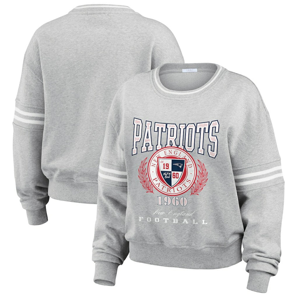 New England Patriots WEAR by Erin Andrews Women's Pullover Sweatshirt