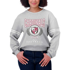 Arizona Cardinals WEAR by Erin Andrews Women's Cropped Pullover Sweatshirt