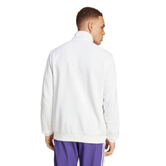 Real Madrid Originals Terrace Icons Collection Half-Zip Top White - Adidas