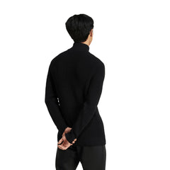Germany National Team Originals 125th Anniversary Culturewear Half-Zip Rib-Knit Top Black - Adidas