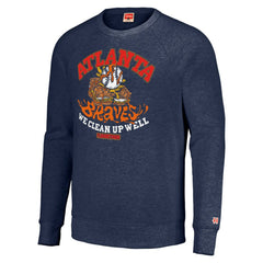 Atlanta Braves MLB x Guy Fieri’s Flavortown Unisex Tri-Blend Pullover Sweatshirt | MLB New