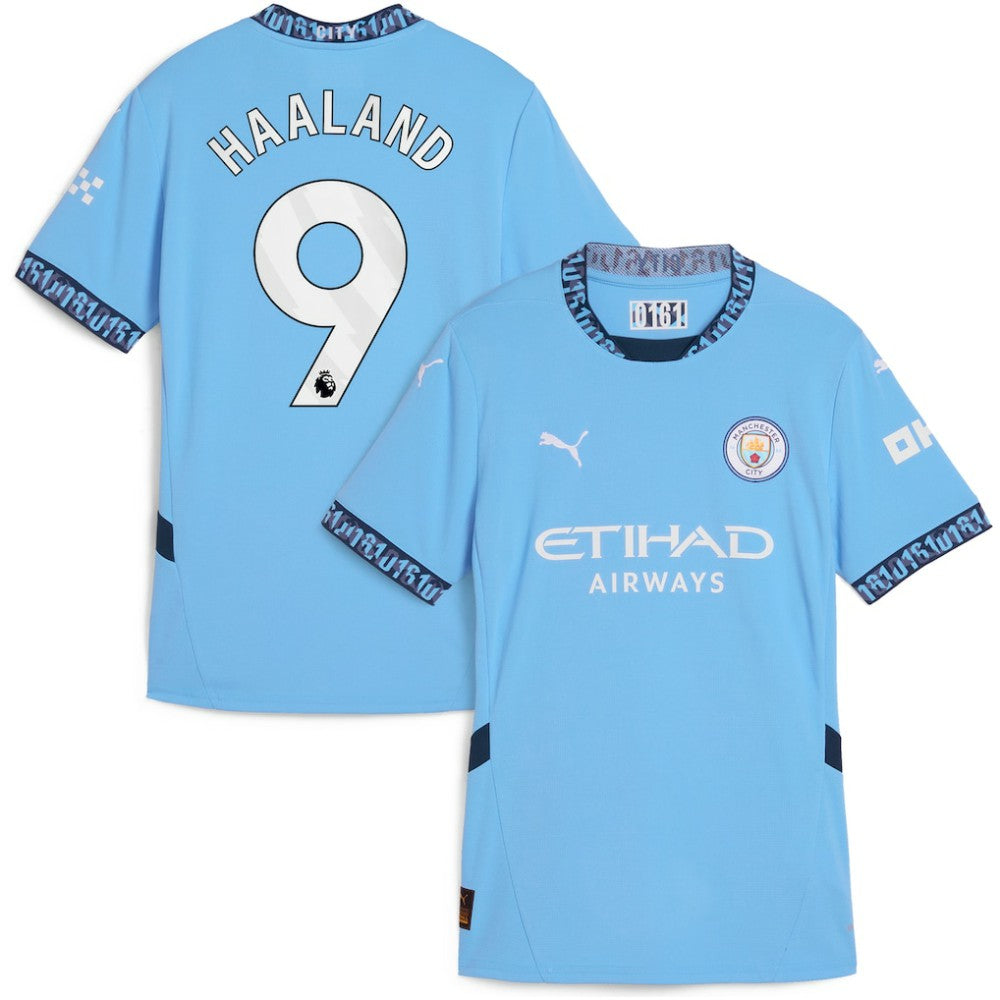 Erling Haaland Manchester City Women's 2024/25 Home Replica Player Jersey Light Blue - Puma