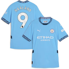 Erling Haaland Manchester City Women's 2024/25 Home Replica Player Jersey Light Blue - Puma