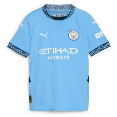 Kevin De Bruyne Manchester City Youth 2024/25 Home Replica Player Jersey Light Blue - Puma