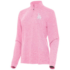 Los Angeles Dodgers Antigua Women's Mentor Lightweight Mock Neck Quarter-Zip Top | MLB On Sale
