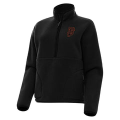 San Francisco Giants Antigua Women's Figure Half-Zip Sweatshirt | MLB Sale