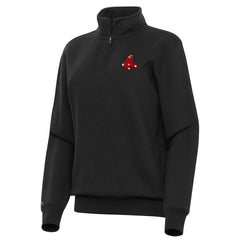Boston Red Sox Antigua Women's Victory Quarter-Zip Sweatshirt | MLB Outlet