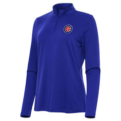 Chicago Cubs Antigua Women's Reprocess Quarter-Zip Top - Royal | MLB US