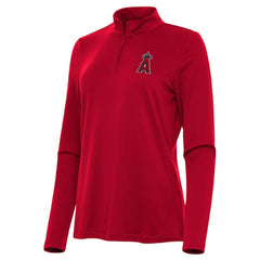 Los Angeles Angels Antigua Women's Reprocess Quarter-Zip Top - Red | MLB New