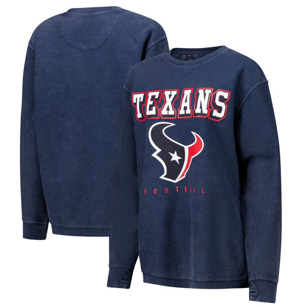 Houston Texans G-III 4Her by Carl Banks Women's Comfy Cord Pullover Sweatshirt