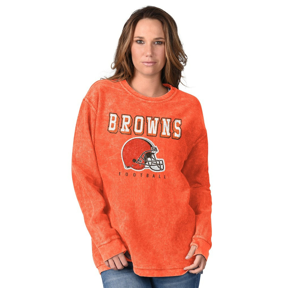 Cleveland Browns G-III 4Her by Carl Banks Women's Comfy Cord Pullover Sweatshirt
