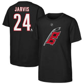 Seth Jarvis Carolina Hurricanes Youth Player Name & Number T-Shirt Discount