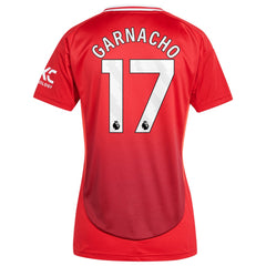 Alejandro Garnacho Manchester United Women's 2024/25 Home Replica Player Jersey Red - Adidas