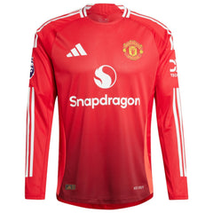 Marcus Rashford Manchester United 2024/25 Home Long Sleeve Player Jersey Red