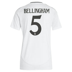 Jude Bellingham Real Madrid Women's 2024/25 Home Replica Player Jersey White - Adidas