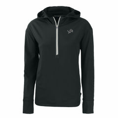 Detroit Lions Cutter & Buck Women's Daybreak Eco Recycled Half-Zip Hoodie