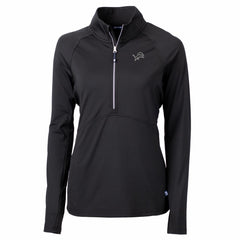 Detroit Lions Cutter & Buck Women's Adapt Eco Knit Stretch Recycled Half-Zip Pullover Top
