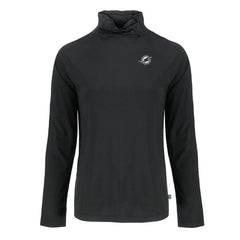 Miami Dolphins Cutter & Buck Women's Coastline Epic Comfort Eco Recycled Funnel Neck Pullover Sweatshirt
